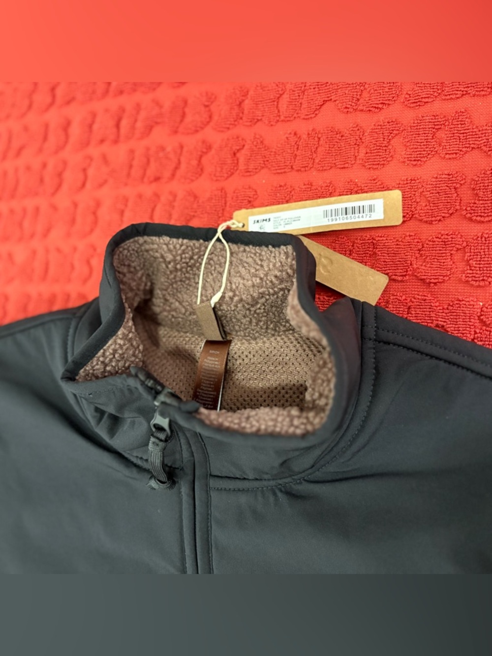 🔥 SKIMS Teddy Half Zip Pullover | Umber | S | NWT 🔥 - Picture 4 of 9